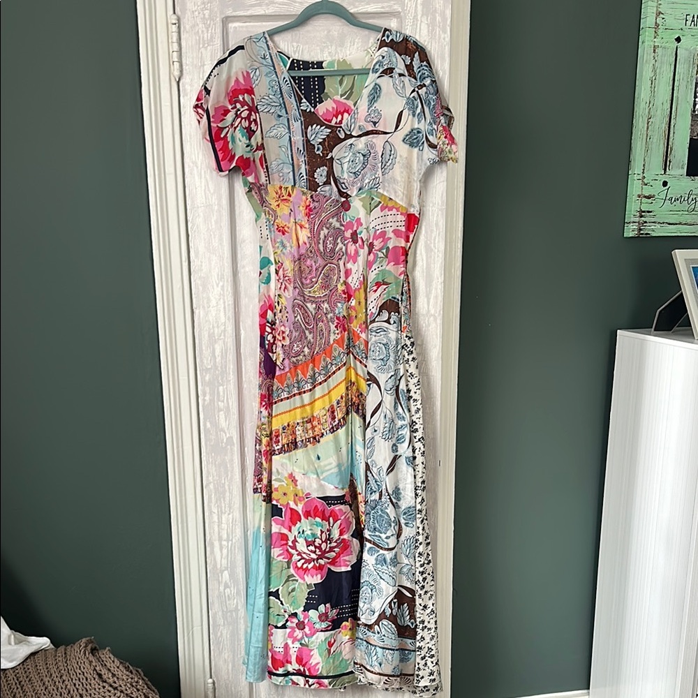 Floral Patchwork Maxi Dress